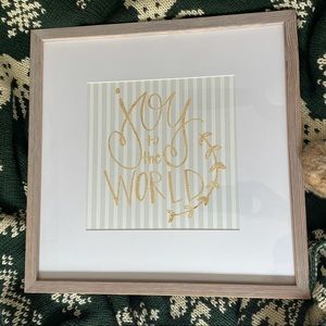 “Joy to the World” Framed Art